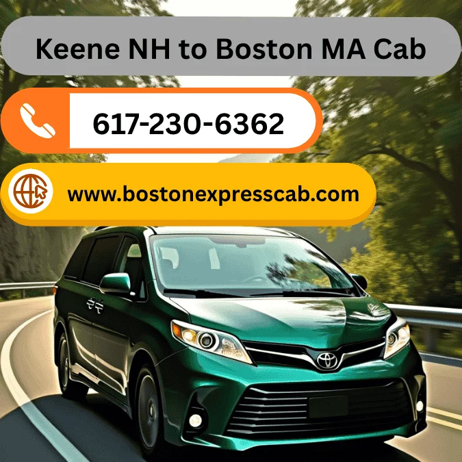 Keene NH to Boston MA Cab Service