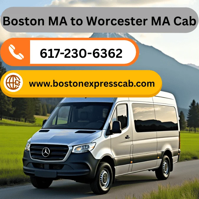 Boston MA to Worcester MA Cab