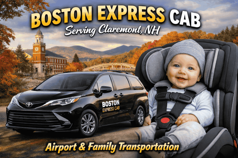 Boston Logan Airport - Claremont NH Taxi, Cab & Car