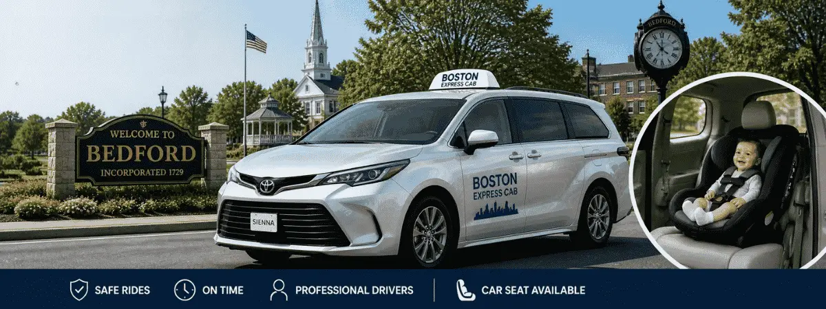 Bedford MA Taxi, Reliable Transfers to Logan Airport.