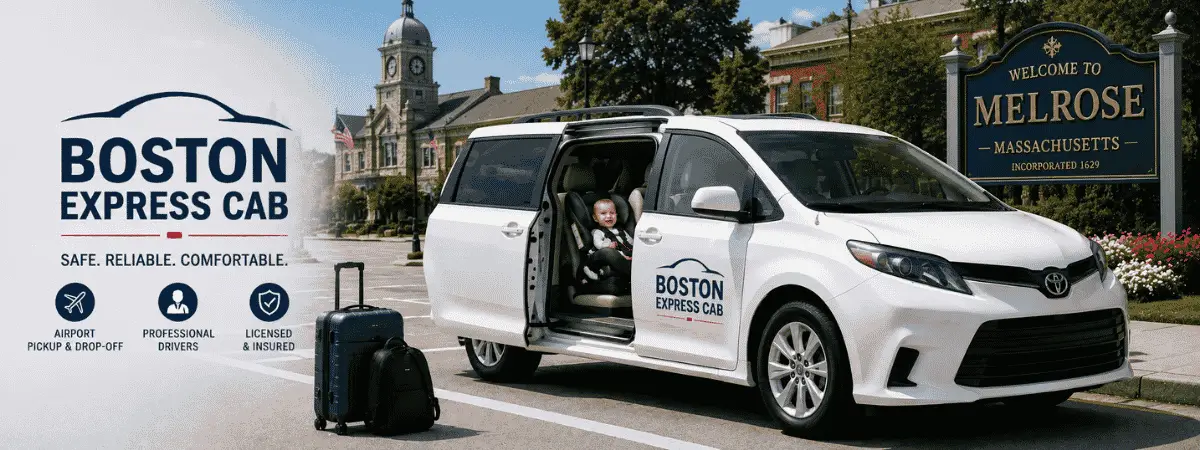 Book Your Cab From Melrose MA to Boston MA