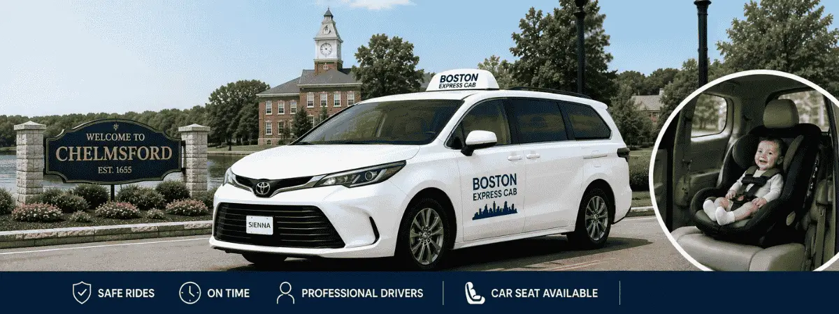 Reliable Taxi Service from Chelmsford MA to Boston MA